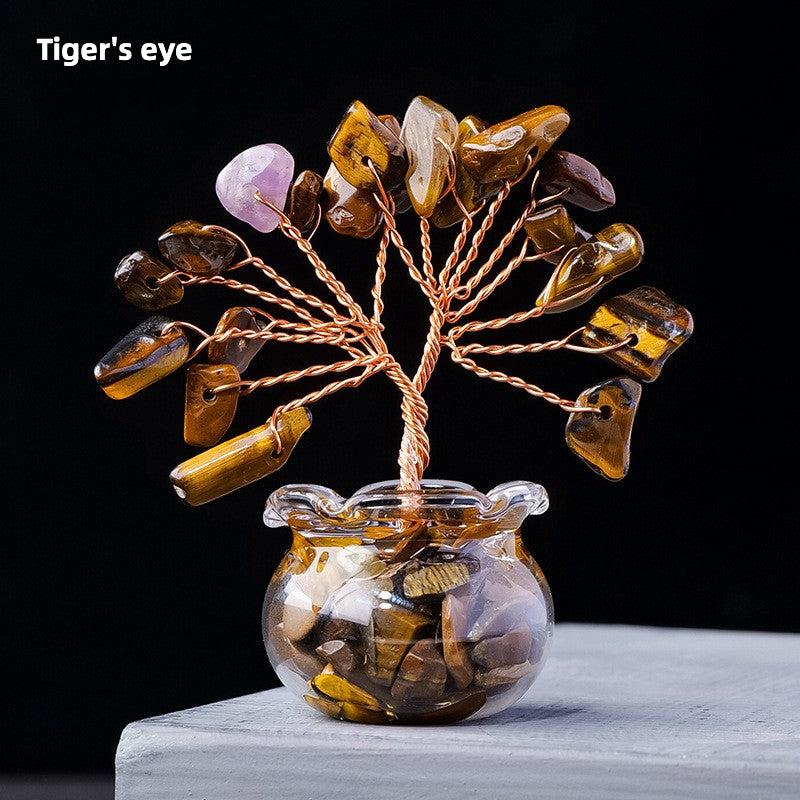 Natural Crystal Wealth Tree - Wealth & Strength & Luck & Abundance