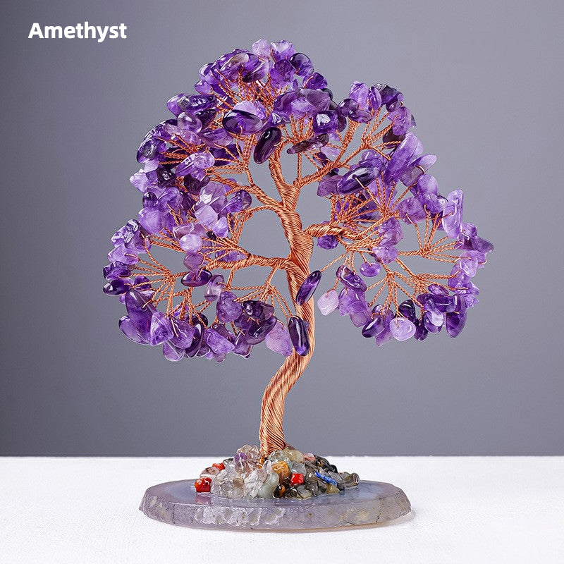Natural Crystal Tree of Life - Balance & Positivity