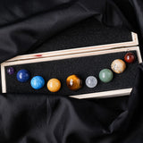 Natural Crystal Ball Nine Planets Set - Love & Positivity