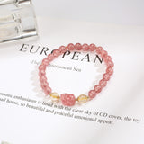 Pi Xiu Strawberry Quartz Bracelet - Wealth & Harmony
