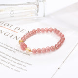 Pi Xiu Strawberry Quartz Bracelet - Wealth & Harmony