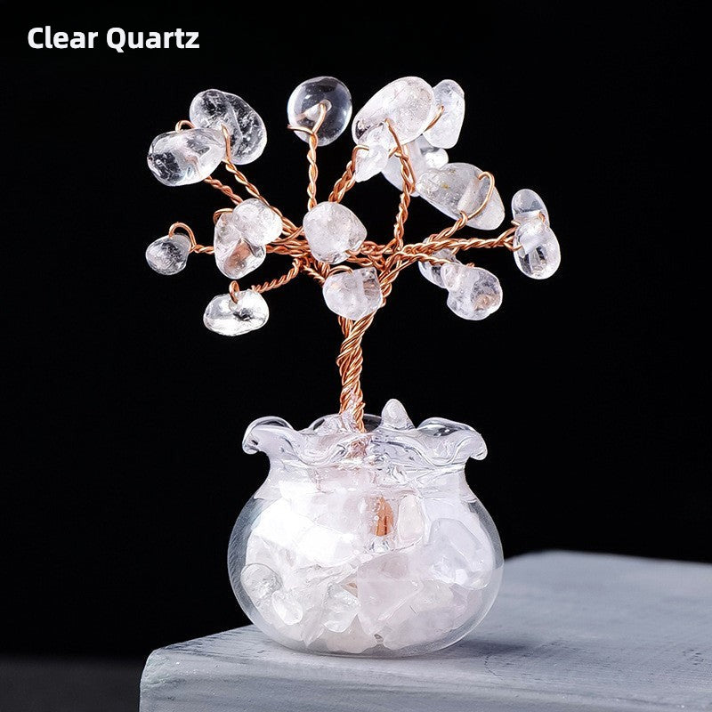 Natural Crystal Wealth Tree - Wealth & Strength & Luck & Abundance