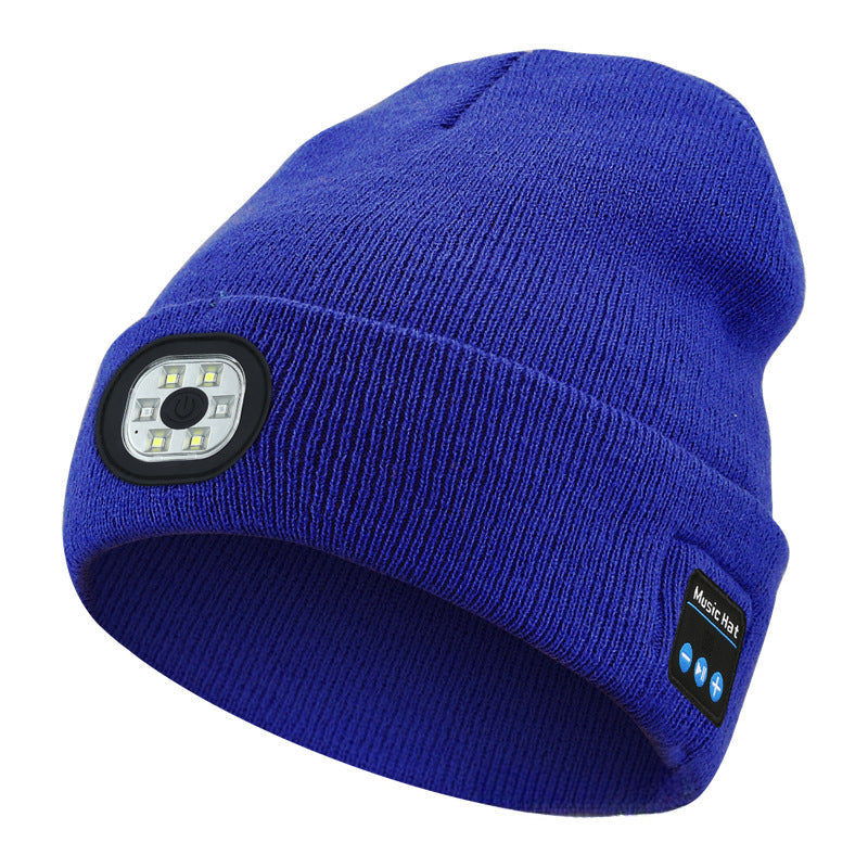 Wireless Bluetooth Headset LED Light Hat