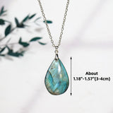 Natural Labradorite Crystal Necklace - Protection & Harmony