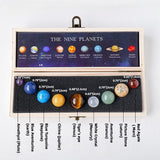 Natural Crystal Ball Nine Planets Set - Love & Positivity
