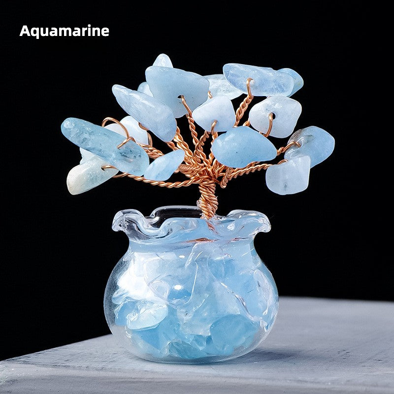 Natural Crystal Wealth Tree - Wealth & Strength & Luck & Abundance