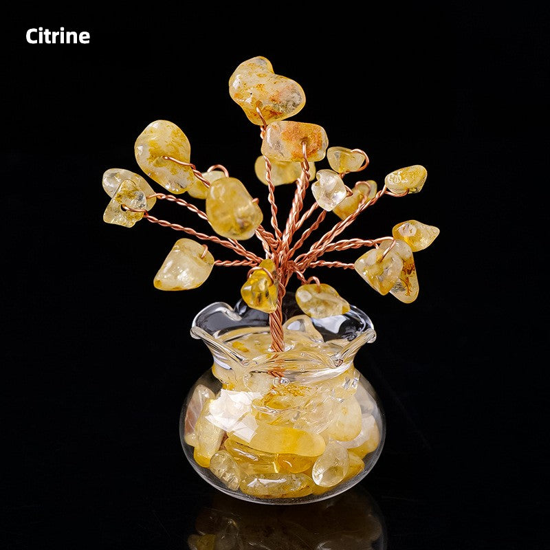 Natural Crystal Wealth Tree - Wealth & Strength & Luck & Abundance