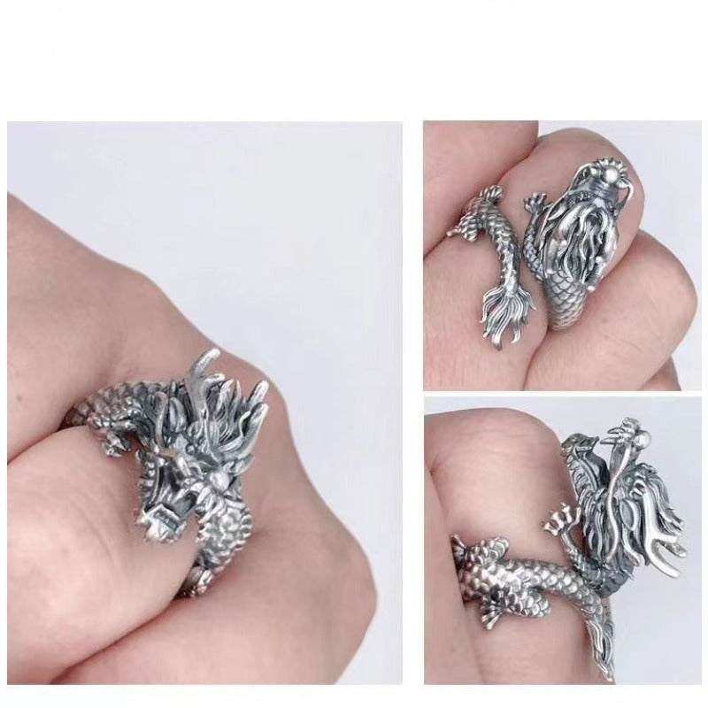 Feng Shui Dragon Ring - Wealth & Strength & Protection