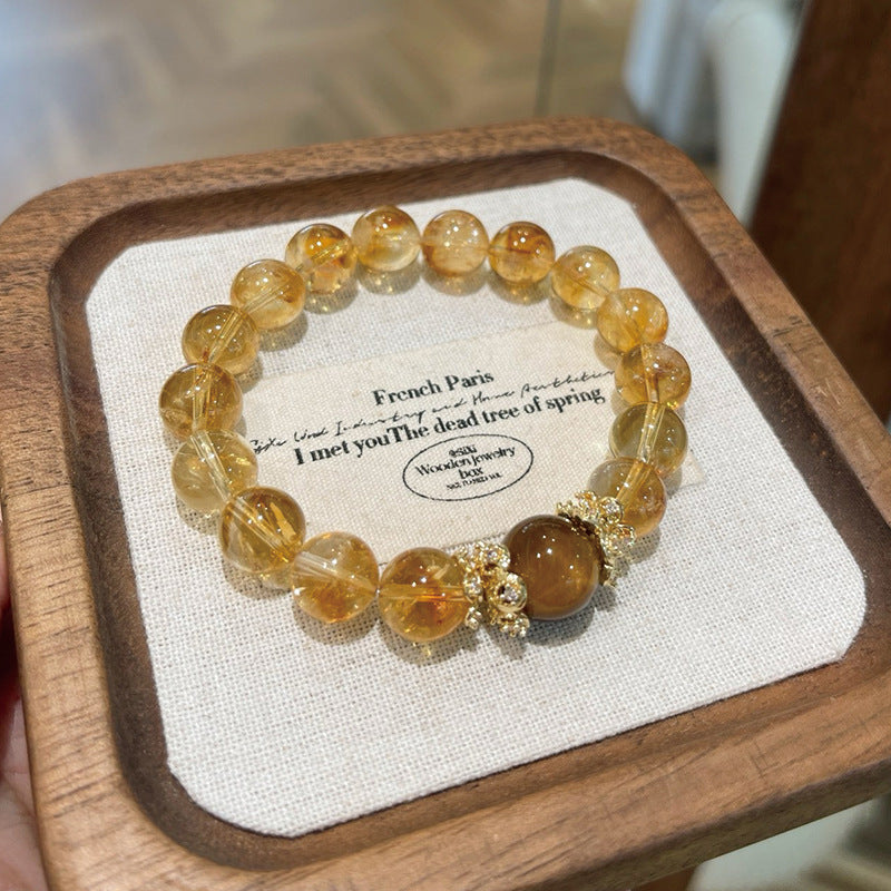 Citrine Tiger's Eye Bracelet – Confidence & Positivity