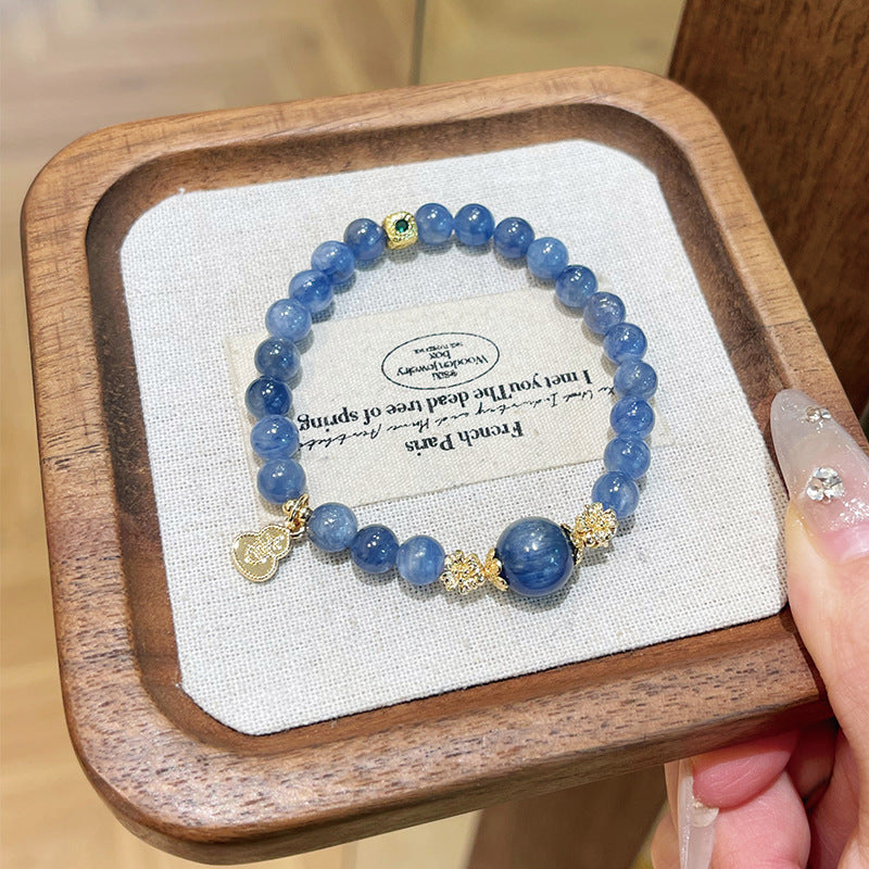 Gourd Kyanite Bracelet - Protection & Balance