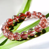 Brazil Golden Strawberry Quartz Bracelet - Confidence & Balance