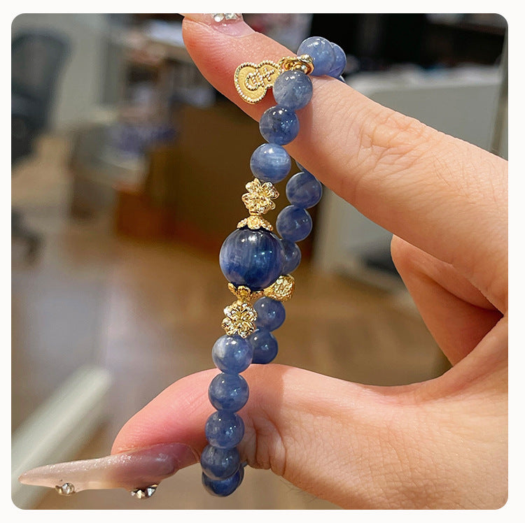 Gourd Kyanite Bracelet - Protection & Balance