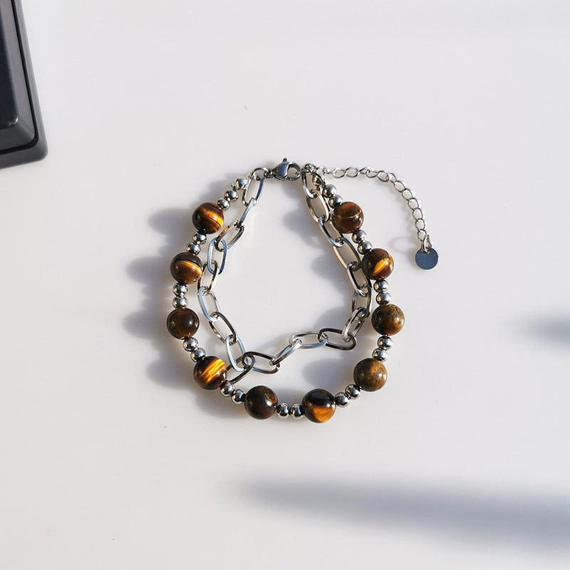 Maillard Double Tiger's Eye Bracelet - Strength & Confidence