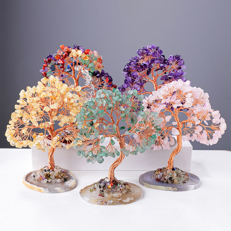 Natural Crystal Tree of Life - Balance & Positivity