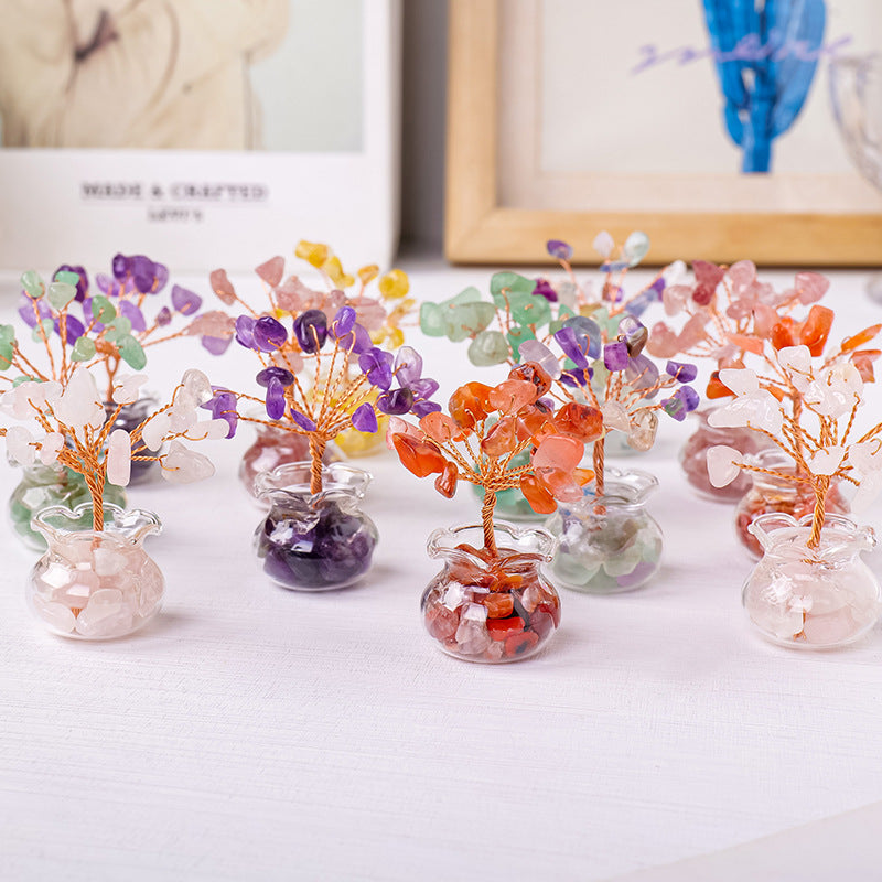 Natural Crystal Wealth Tree - Wealth & Strength & Luck & Abundance