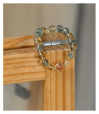 Green Phantom Quartz & Citrine & Strawberry Quartz Bracelet – Abundance & Harmony