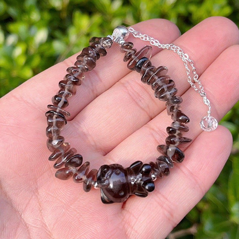 Cat Obsidian Bracelet – Protection & Intuition & Strength
