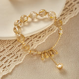 Golden Rutilated Quartz Bracelet – Energy & Calm & Abundance