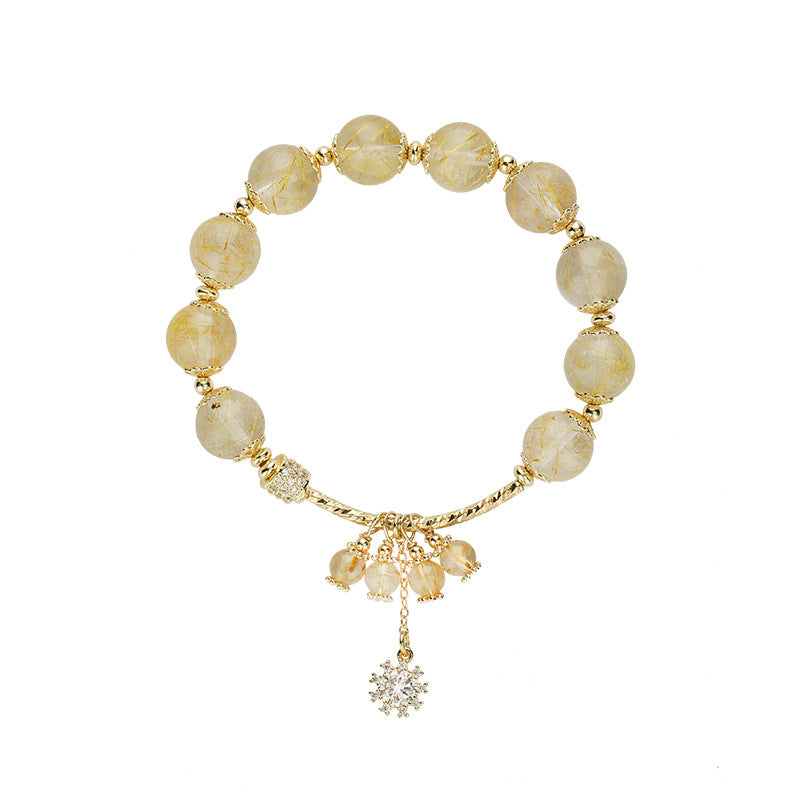 Golden Rutilated Quartz Bracelet – Energy & Calm & Abundance