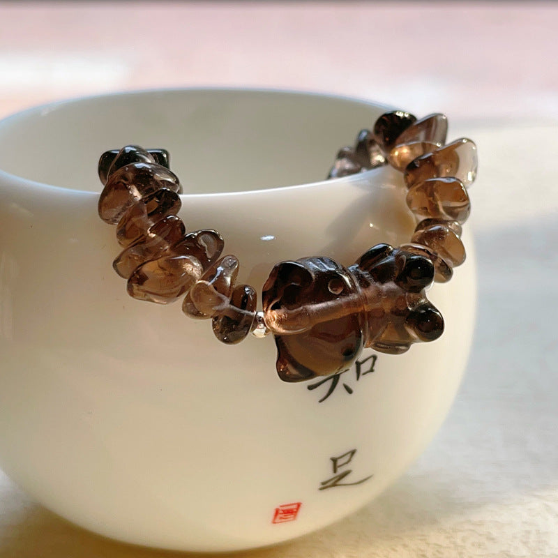 Cat Obsidian Bracelet – Protection & Intuition & Strength