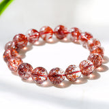 Brazil Golden Strawberry Quartz Bracelet - Confidence & Balance