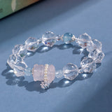 Sliced Clear Quartz Bracelet – Love & Harmony & Calm