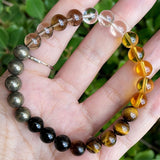 Tiger's Eye Obsidian Citrine Mixed Bracelet - Confidence & Courage