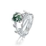 Fashion Water Grass Agate Ring – Calm & Strength