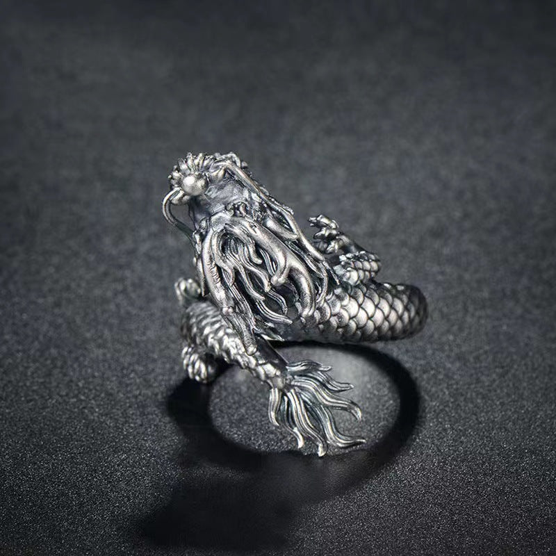 Feng Shui Dragon Ring - Wealth & Strength & Protection