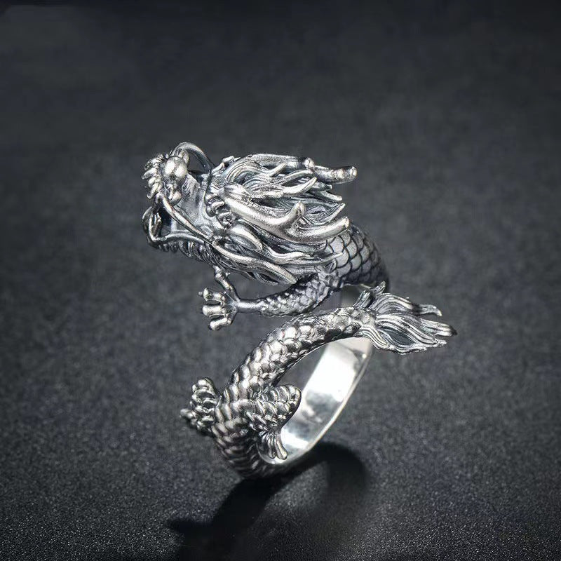 Feng Shui Dragon Ring - Wealth & Strength & Protection