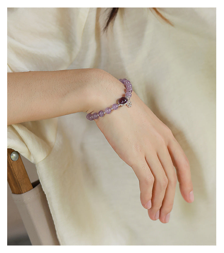 Lavender Amethyst Bracelet – Calm & Clarity & Spiritual Healing