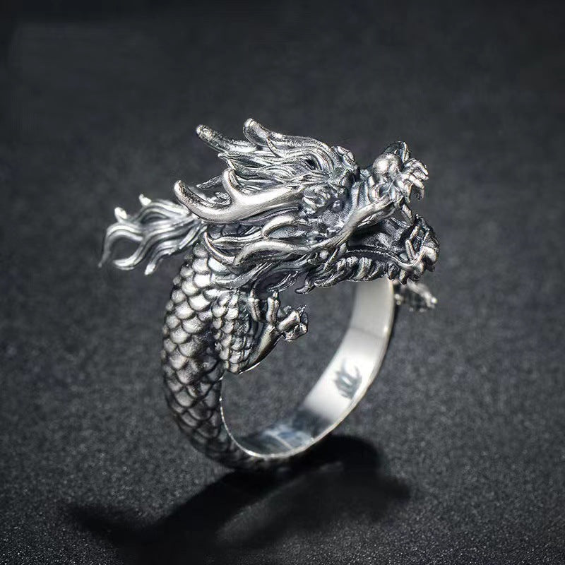 Feng Shui Dragon Ring - Wealth & Strength & Protection