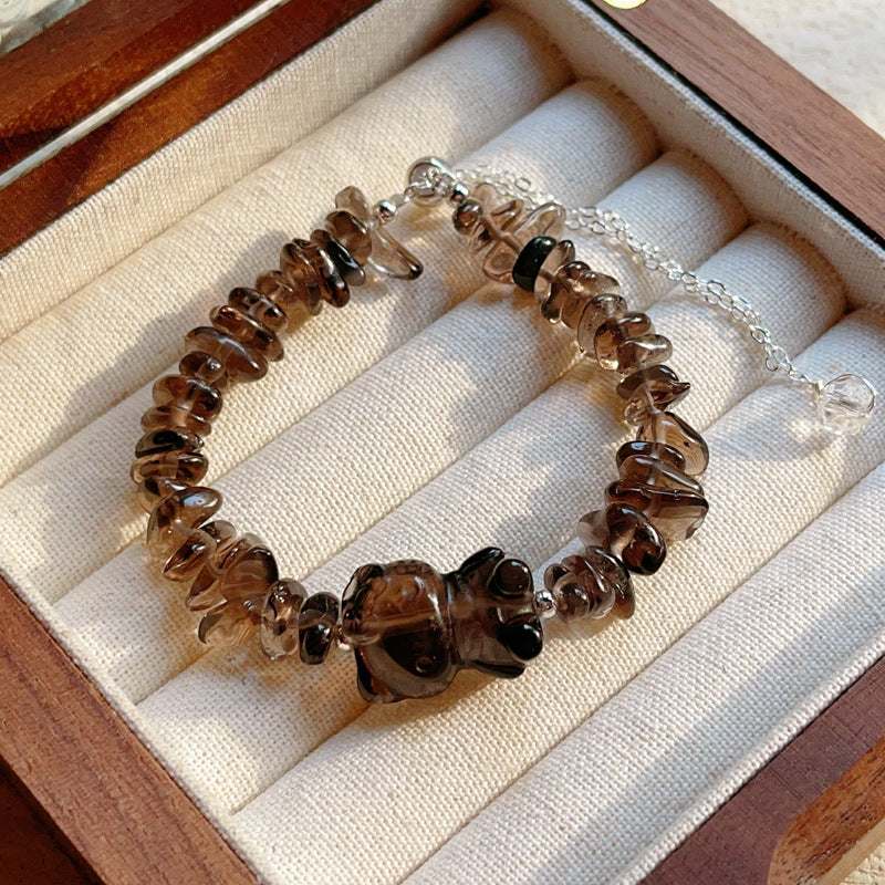 Cat Obsidian Bracelet – Protection & Intuition & Strength