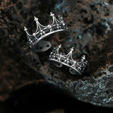 Vintage Gothic Crown Ring - Love  & Protection & Devotion