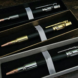 HittCraft Tactical Bolt Action Pen - Refillable Gel Ink, Comfort Grip, 6 Colors, Gift Box Included