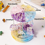 Natural Crystal Carousel Music Box - Calm & Harmony