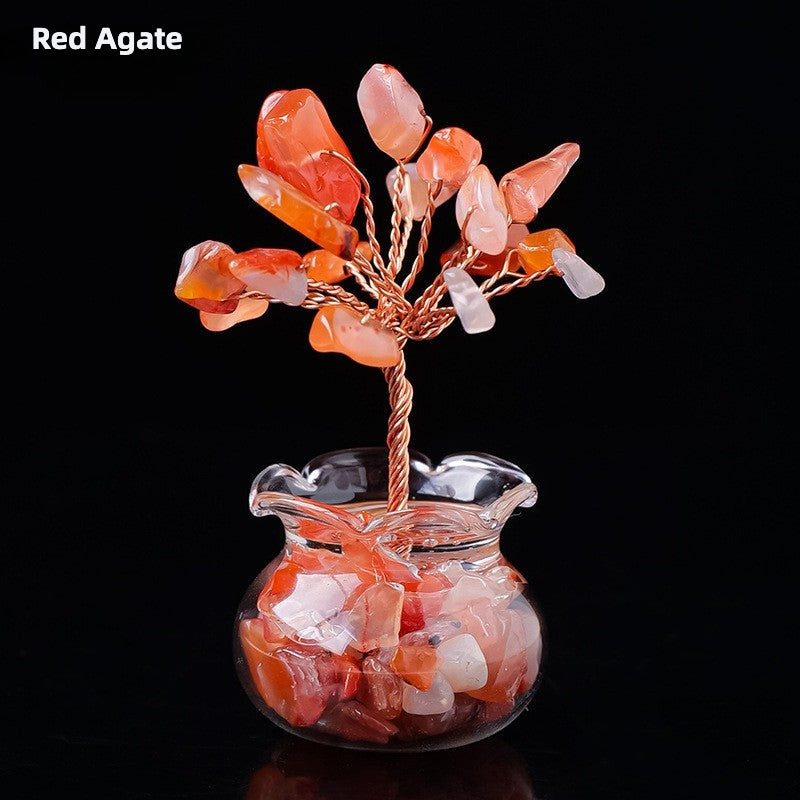 Natural Crystal Wealth Tree - Wealth & Strength & Luck & Abundance
